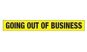 Amazon.com : Going out of Business - Vinyl Outdoor Banner - 16'x2 ...