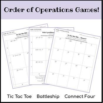 Order of Operations Games by I Got You Math | Teachers Pay Teachers