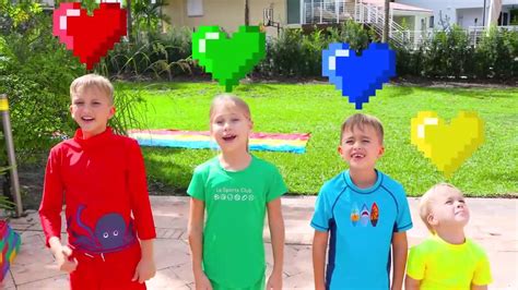 Vlad and Niki Four Colors Water Balloons Challenge - video Dailymotion