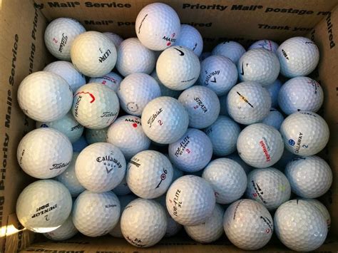 100 Used Golf Balls Practice Mixed Brands Good Condition~Titleist ...