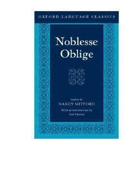 Noblesse Oblige (book) - Alchetron, The Free Social Encyclopedia