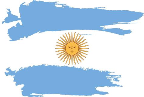 Flag of Argentina, brush stroke background argentina flag design ...