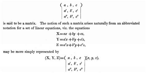 Cayley's Matrix NotationChecking whether or not a node has been previously definedMath notation ...