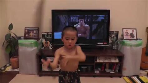 Ryusei(5year-old)acting Nunchaku scene From Enter The Dragon - YouTube