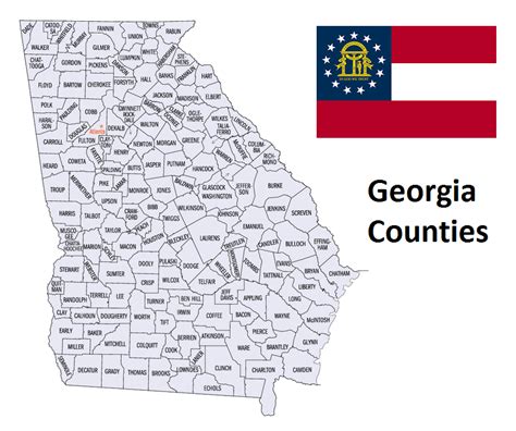 Georgia Counties. List Alphabetically (and by Population) – Countryaah.com