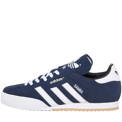 Buy adidas Originals Mens Samba Super Suede Trainers Navy/White/Gum