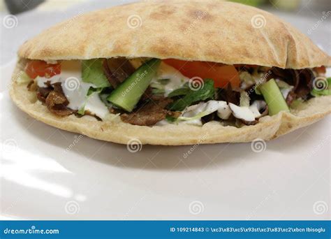 Pizza Sandwich. Kebab Sandwich. Doner Sandwich. Meat Sandwich. Stock Image - Image of bread ...