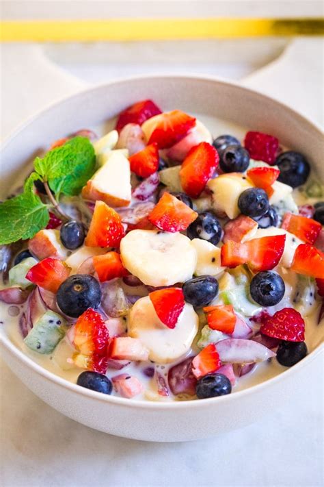 Fruit Salad with Condensed Milk - I Knead to Eat