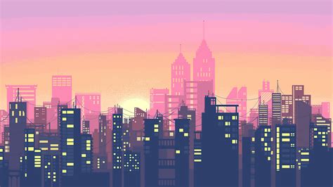 #8.1390, Minimalist, City, Sunset, Buildings, 4K Wallpaper