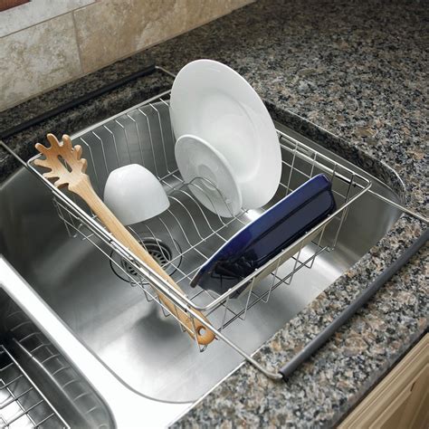 Polder Stainless-Steel Sink Dish Rack: Amazon.ca: Home & Kitchen