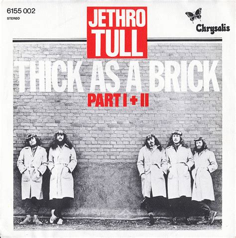 Jethro Tull - Thick As A Brick Part I + II | Discogs