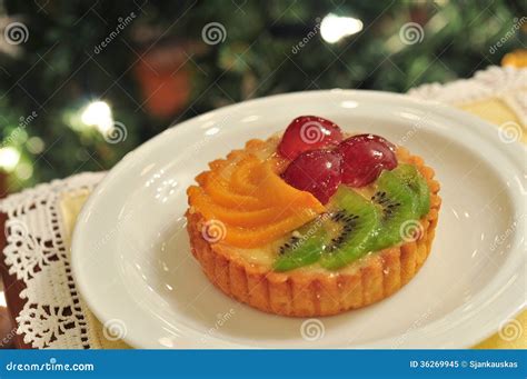 Fruit tart cake stock image. Image of food, christmas - 36269945