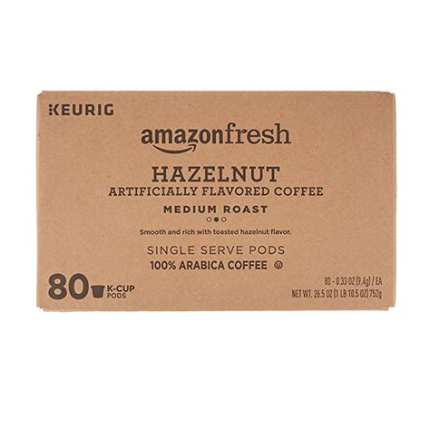 Amazon Fresh Hazelnut Coffee K-Cup, 80-count | Coffee Guyana