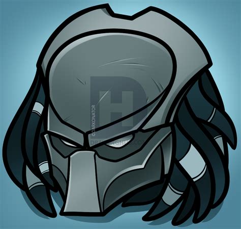 Predator Helmet Drawing at PaintingValley.com | Explore collection of Predator Helmet Drawing