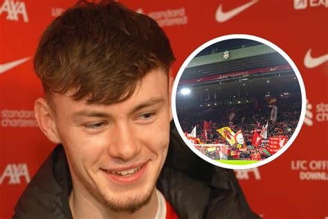 Conor Bradley "couldn't believe" Liverpool fans sung his name - "I'm so ...