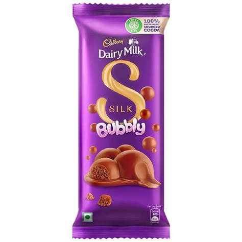 Dark Brown Cadbury Dairy Milk Silk Bubbly Chocolate, 120gm at Rs 73.8/piece in New Delhi