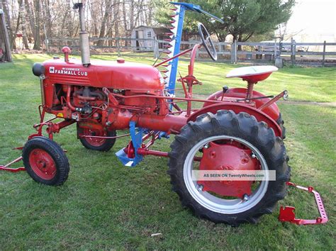 1949 Farmall Cub Tractor With Implements