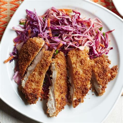 Chicken Katsu with Creamy Slaw Recipe - EatingWell