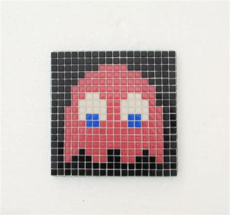 Original Pacman Mosaic Wall Art Pacman Ghost Speedy Pinky Vintage Video ...