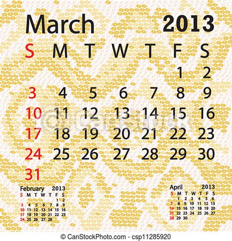 March 2013 calendar albino snake skin. Closeup illustration of a patterned albino snake skin ...