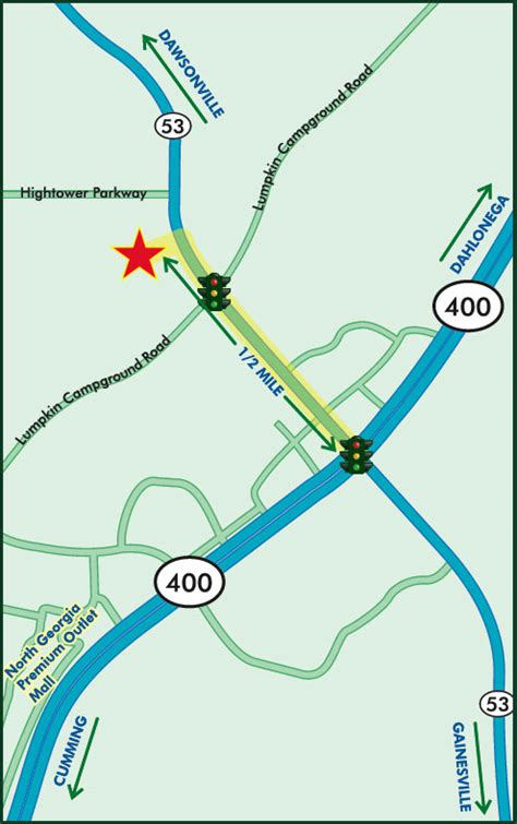 Dawsonville GA Map and Driving Directions