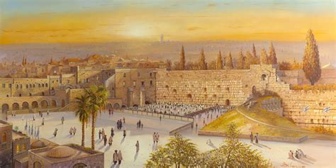 Jerusalem Painting: Morning of Yom Kippur in Jerusalem by Alex Levin