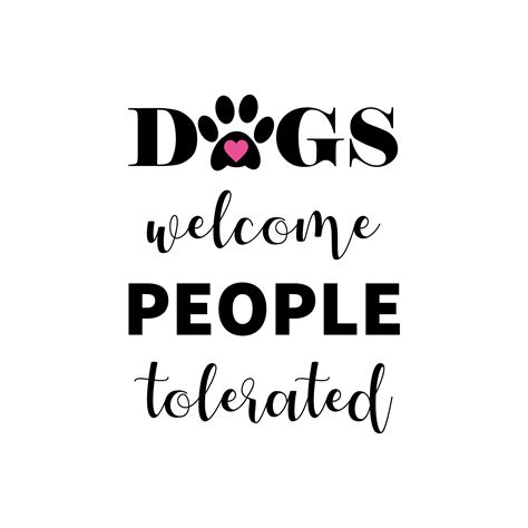 Dogs Welcome Calligraphy Sign Free Stock Photo - Public Domain Pictures