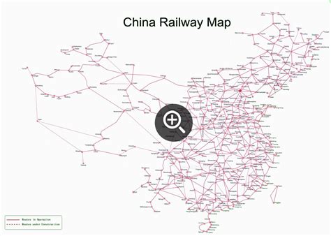 China Railway Maps, 2024 Train Map of High Speed Rail, PDF Download