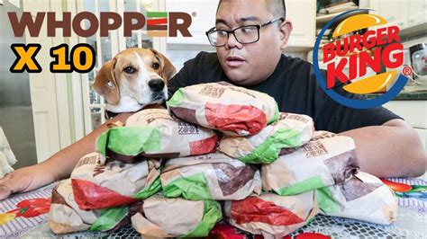 Burger King 10 Whopper Challenge - YouTube