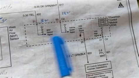 MAF MASS AIR FLOW SENSOR ELECTRICAL CONNECTIONS THEORY AND TROUBLESHOOTING FROM WIRING DIAGRAM ...