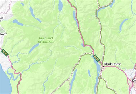 MICHELIN Great Langdale map - ViaMichelin