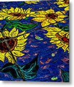 Sunflower Tiled Oil Painting Photograph by Michael Moriarty | Fine Art America