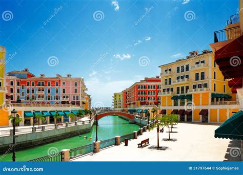 An Artificial Island Pearl-Qatar In Doha, Qatar Stock Images - Image ...