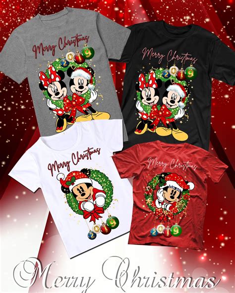 Disney Xmas Shirt , Mickey Christmas Shirt, Minnie Mouse Christmas ...