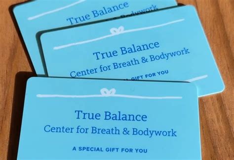 Gift Card — True Balance Center for Breath and Bodywork