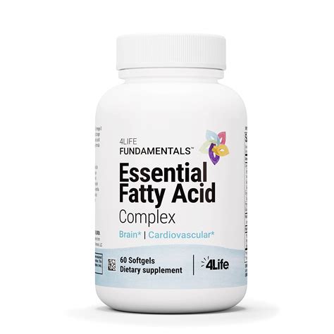 4Life Essential Fatty Acid Complex - Omega-3 & Omega-6 from Flaxseed, Borage & Fish Oil - Brain ...