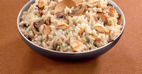 Risotto au Poulet, Champignons à la Crème | Marie