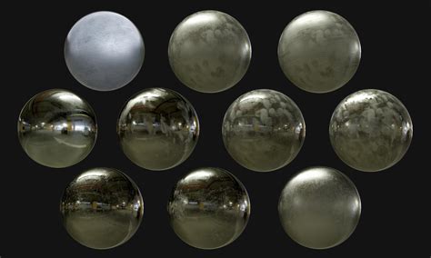 ArtStation - Metal Steel Chrome Seamless PBR Texture Pack 02 | Game Assets