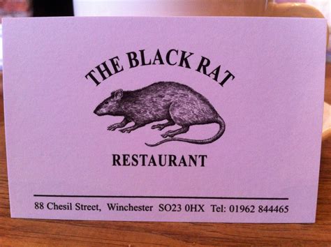 The Cabbages of Doom: The Black Rat Restaurant, Winchester