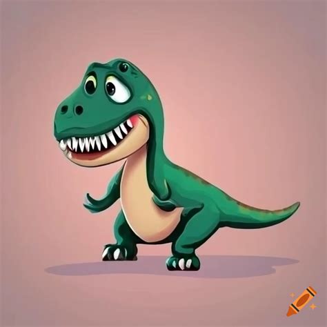 Create a cute t-rex dinosaur dreaming for a hotdog, strong black lines ...