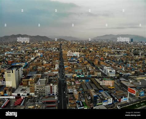 Aerial view of Lima city old center Stock Photo - Alamy