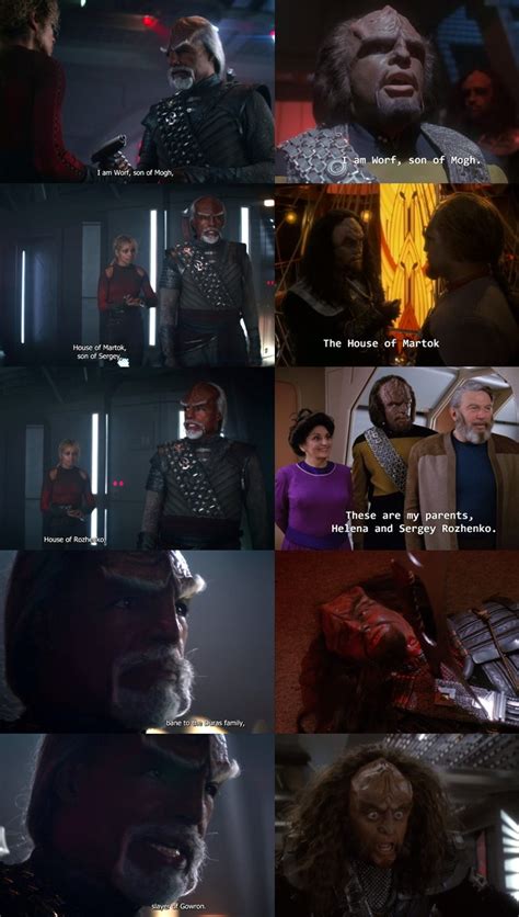 Jörg Hillebrand on Twitter: "Welcome back Worf, son of Mogh, House of Martok, son of Sergey ...