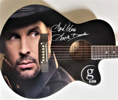 Garth Brooks signed guitar