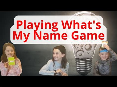 Playing What's My Name Game 😁 - YouTube