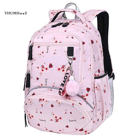 ☆Large School Bag Cute Student School Backpack Printed Waterproof Backpack Primary School Book ...