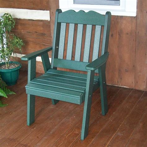 A & L Furniture Royal English Poly Recycled Plastic Outdoor Dining Chair - Walmart.com