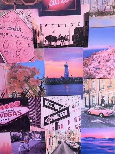 Pink Aesthetic Pretty Retro Wall Collage Kit VSCO Vintage Room | Etsy