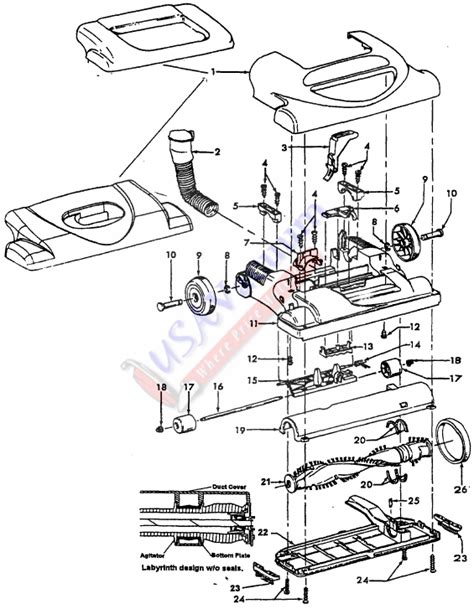 Hoover Windtunnel 3 Parts Diagram : Hoover U5402 900 Parts Vacuum ...