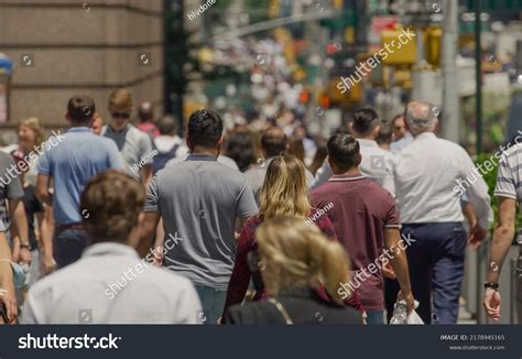 Crowd People Walking City Street Stock Photo 2178945165 | Shutterstock