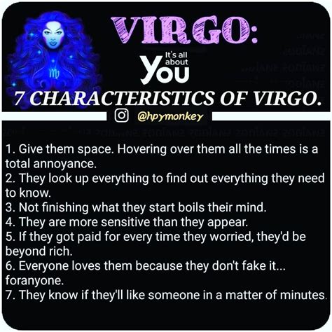 7 CHARACTERISTICS OF SIGN | Virgo horoscope, Virgo quotes, Virgo